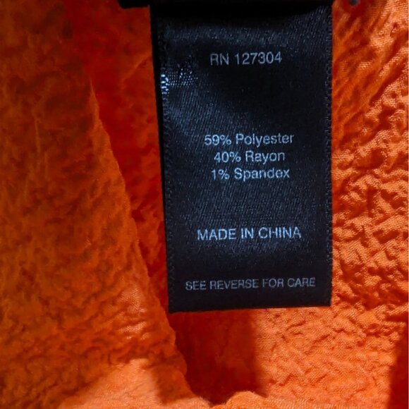 ALI MILES Tunic Orange Sleeveless cowl neck asymmetrical hem Summer Lagenlook - Picture 10 of 16